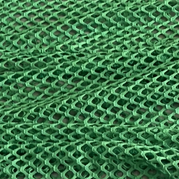 PRETTYLITTLETHING Green Net Oversized Short Sleeve /Trousers Beach Set of 2 - Picture 4 of 8